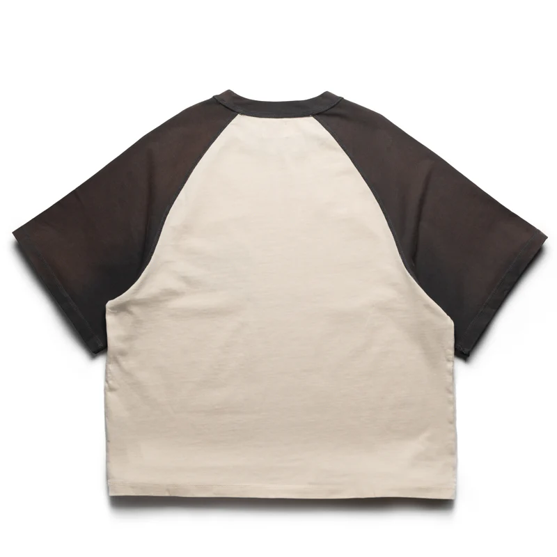 Diet Starts Monday Mortons Gap Raglan Tee - Vintage Black/Antique White