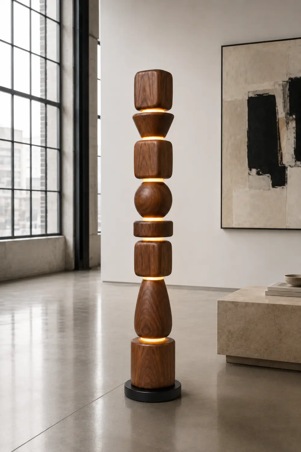 Wooden Art Lamp #WL113