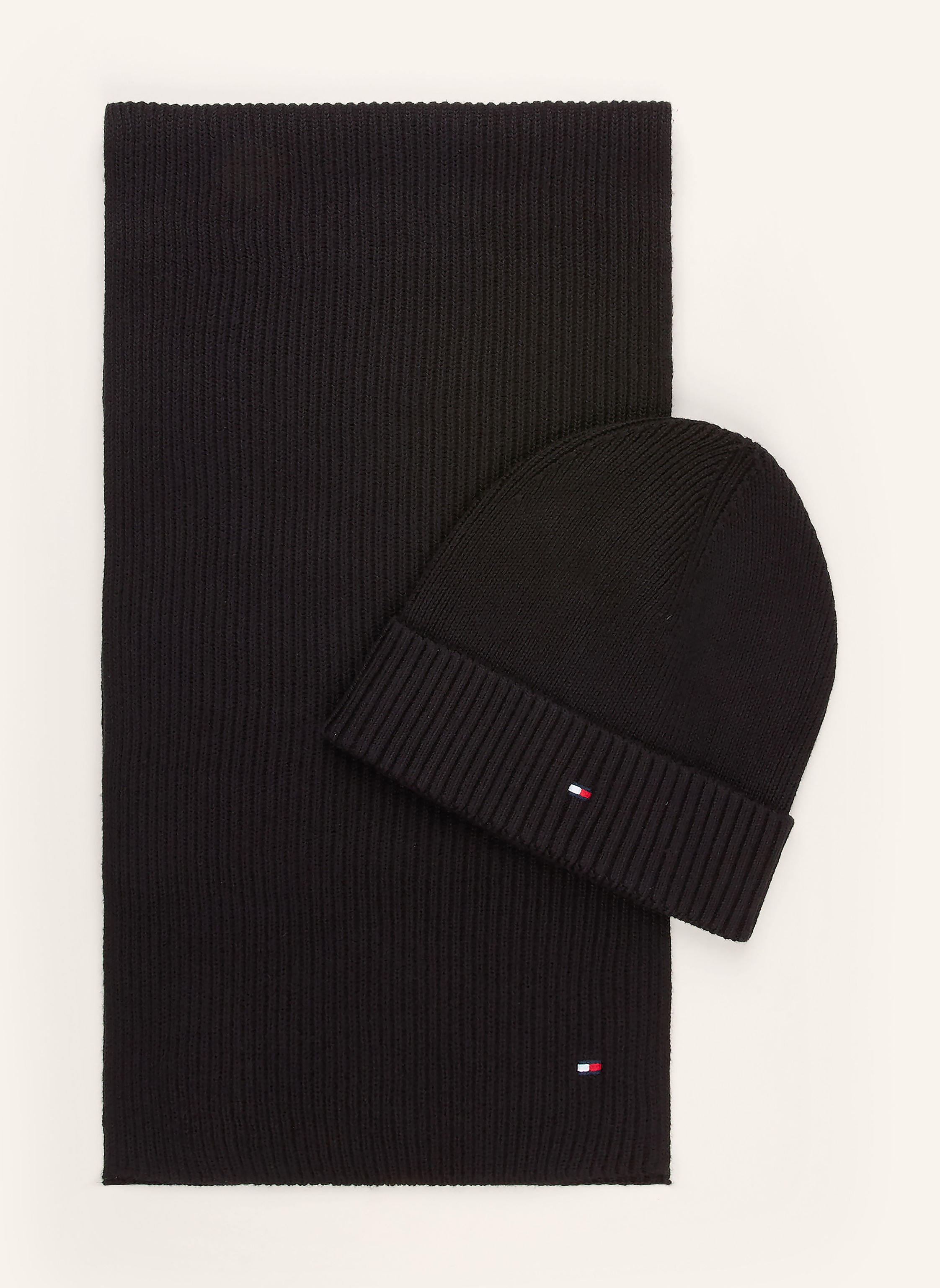 TOMMY HILFIGER Set: Schal und Mütze