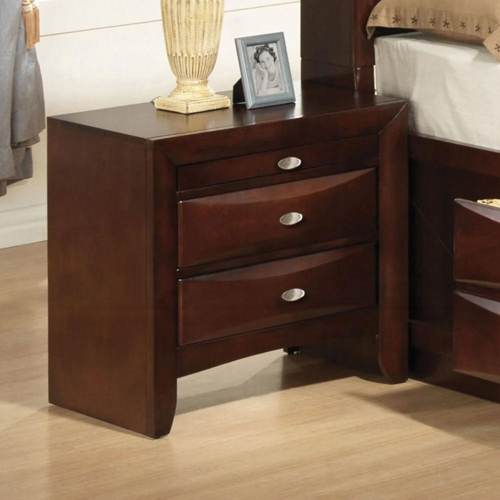 Charming Wooden Nightstand with Multiple Storage Options for Bedroom Enhancement