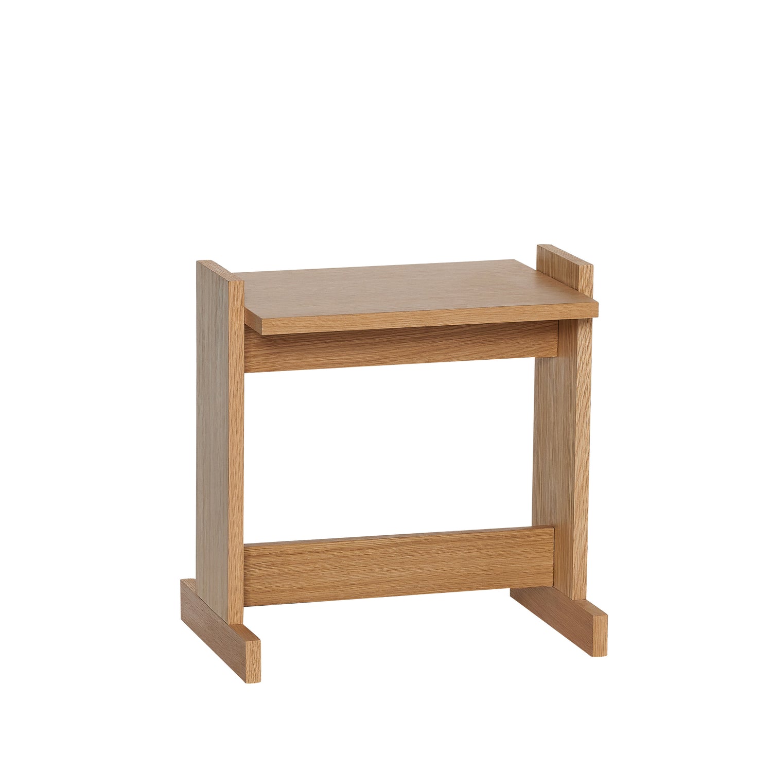 Hübsch bijzettafel Futu - mdf/oak veneer - 44x30xh45cm