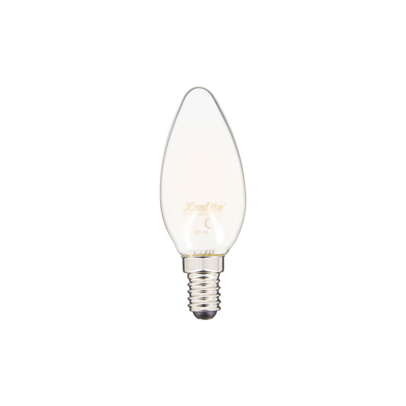 Ampoule flamme opaque LED E14 blanc chaud 806 lm 6,5 W XANLITE