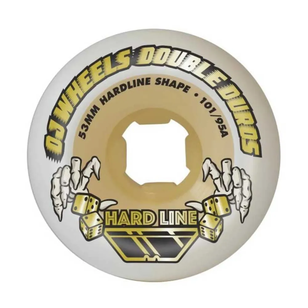 Ojs Wheels 53mm double duro gum hardline 101a/95a Wheel