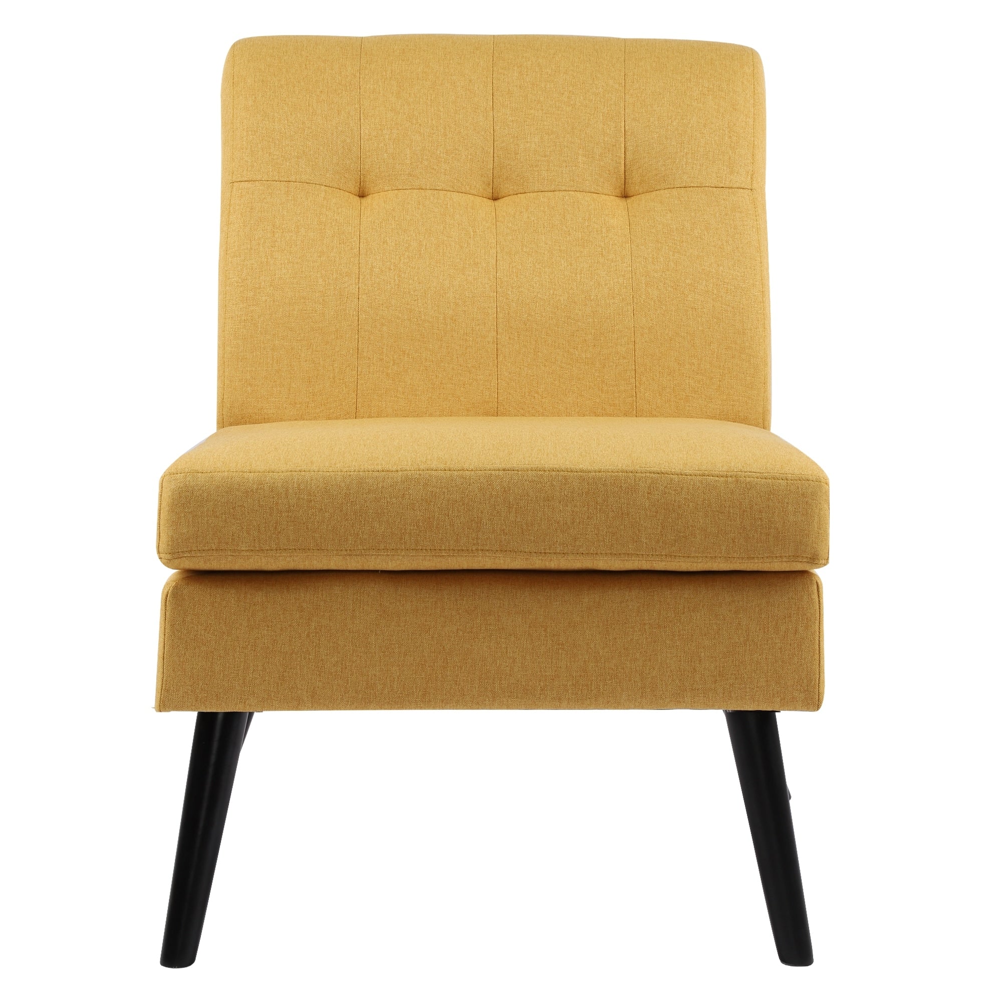 Mid Century Modern Solid Wood Tufted Accent Chair Side Chair for Lounge, Living Room