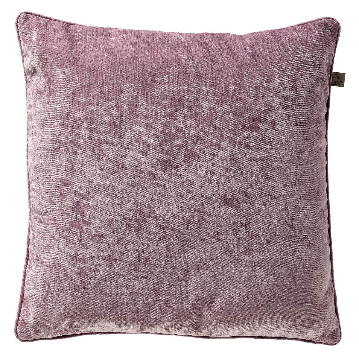 LEWY - sierkussen 60x60 cm - glansvelours - groot formaat - Dusky Orchid - paars