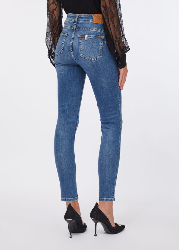 Jeans skinny a vita alta