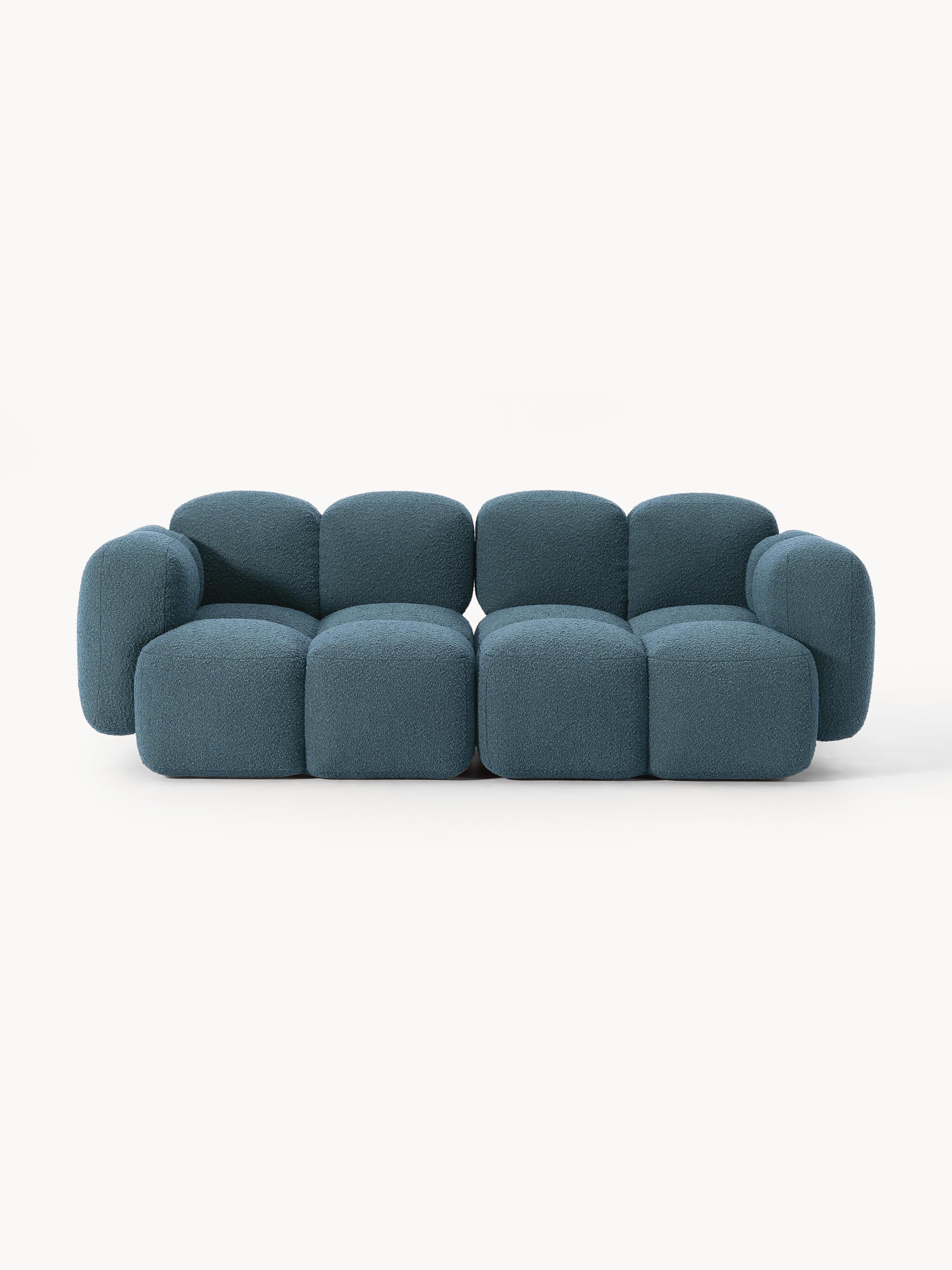 Modulares Sofa Tayla (3-Sitzer) aus Bouclé