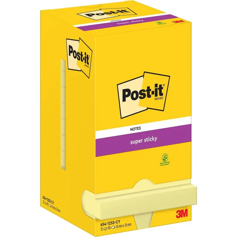 Haftnotiz 12er-Set Super Sticky