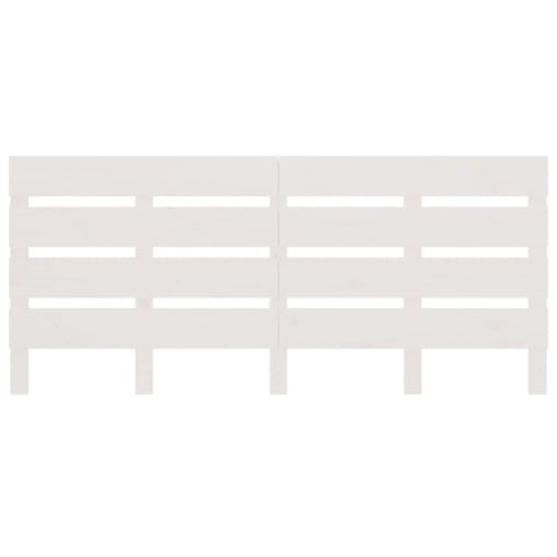NNEVL Headboard White 150x3x80 cm Solid Wood Pine
