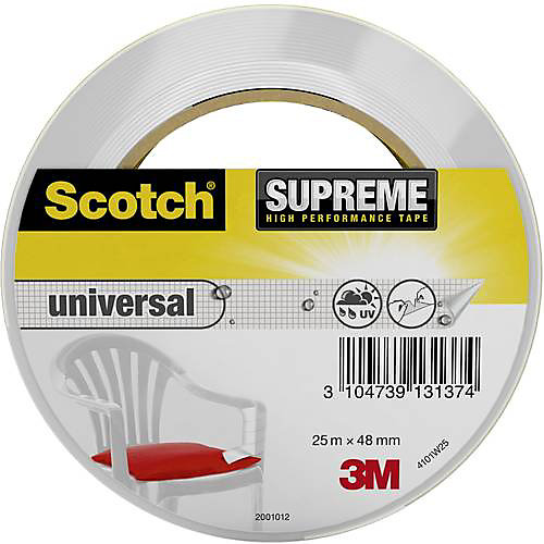 3M Scotch SUPREME 4101 29044825W ruban adhésif toilè blanc 48 mm x 25 m