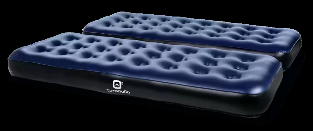 Outbound 2-Pack Twin Single-High Inflatable Air Mattresses/Airbeds w/ Repair Patch
