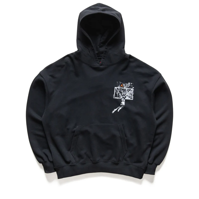 Jordan Oversized Pullover Hoodie - Black/Starfish