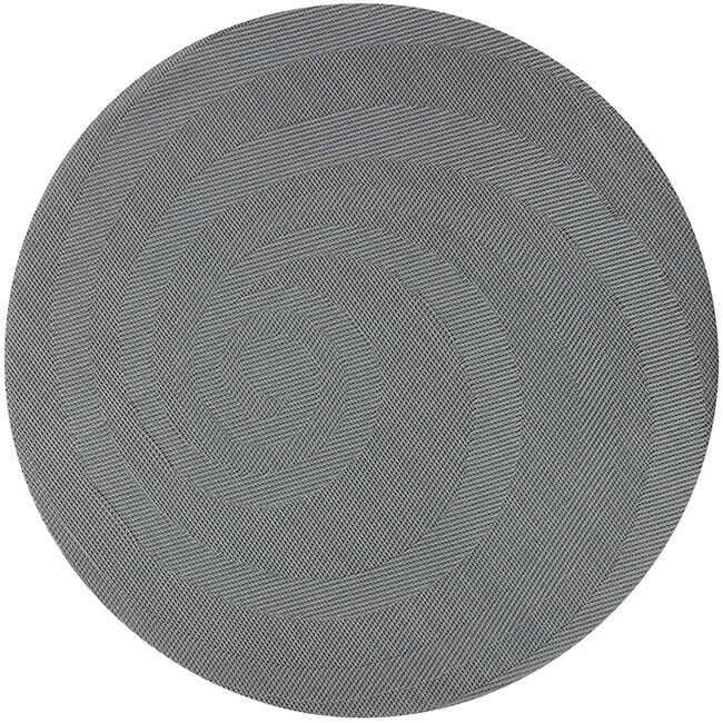 Set de table rond tressé gris Ø36cm