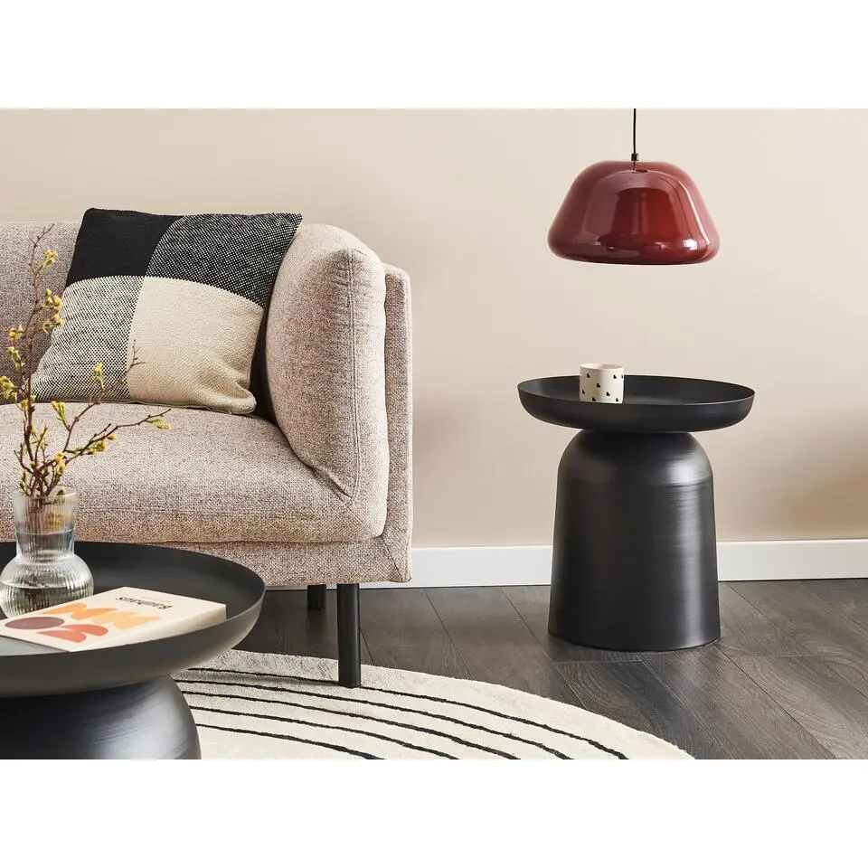 TORRENS - Bijzettafel - Zwart - IJzer