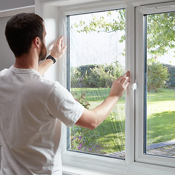 Film de survitrage baie vitrée L.6 m