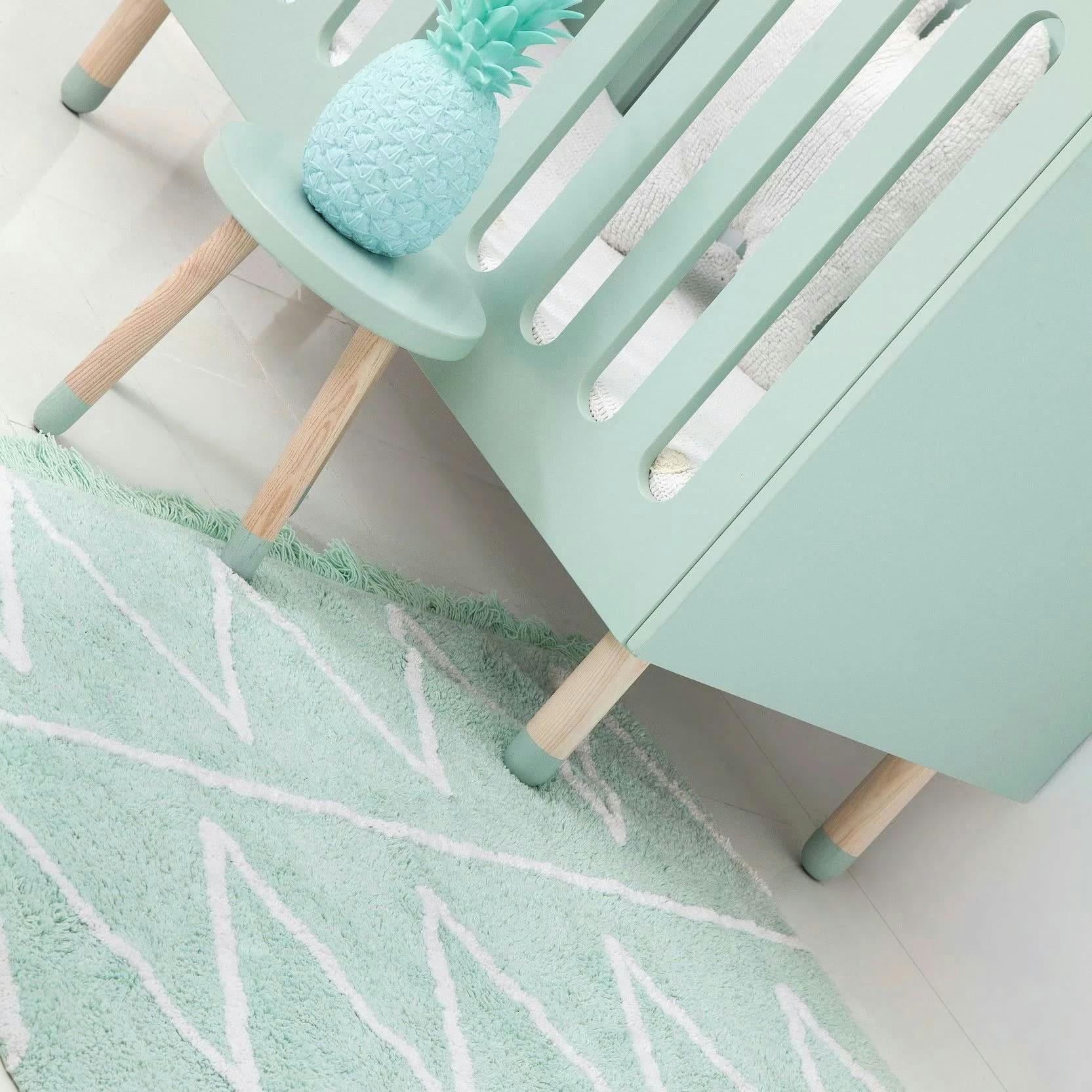 Z - Tapis coton motif Z vert 120x160