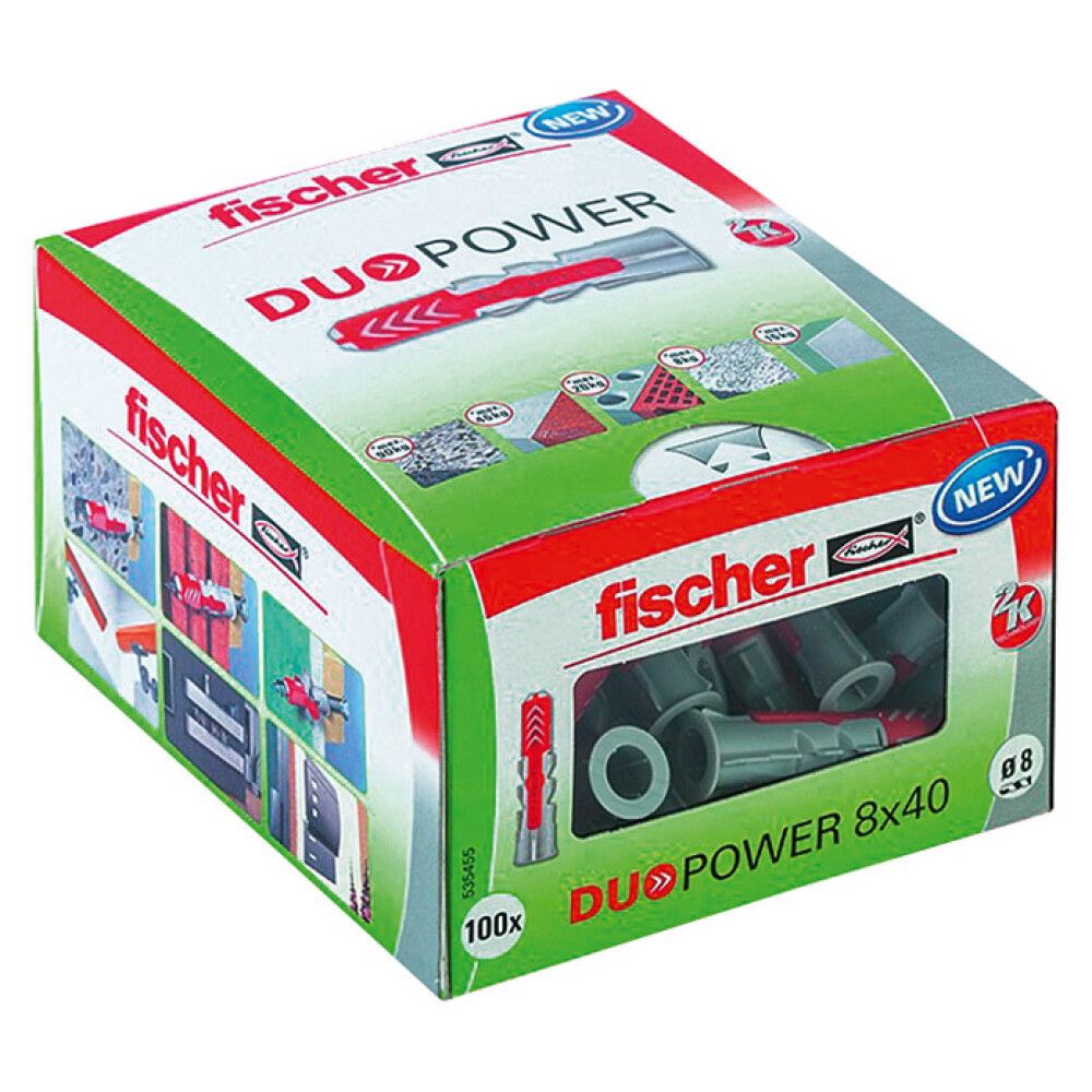 UNIVERSALPLUGG FISCHER DUOPOWER 8X40 LD 100STK