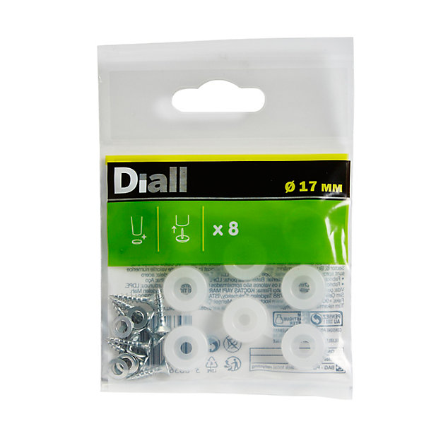 Embout en plastique Diall 17 mm x 8, transparent