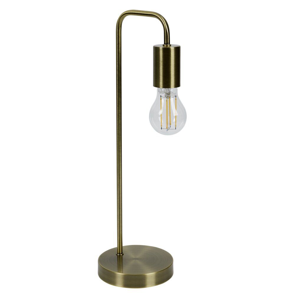 Lampe de table filaire métal doré Ø13xH45cm