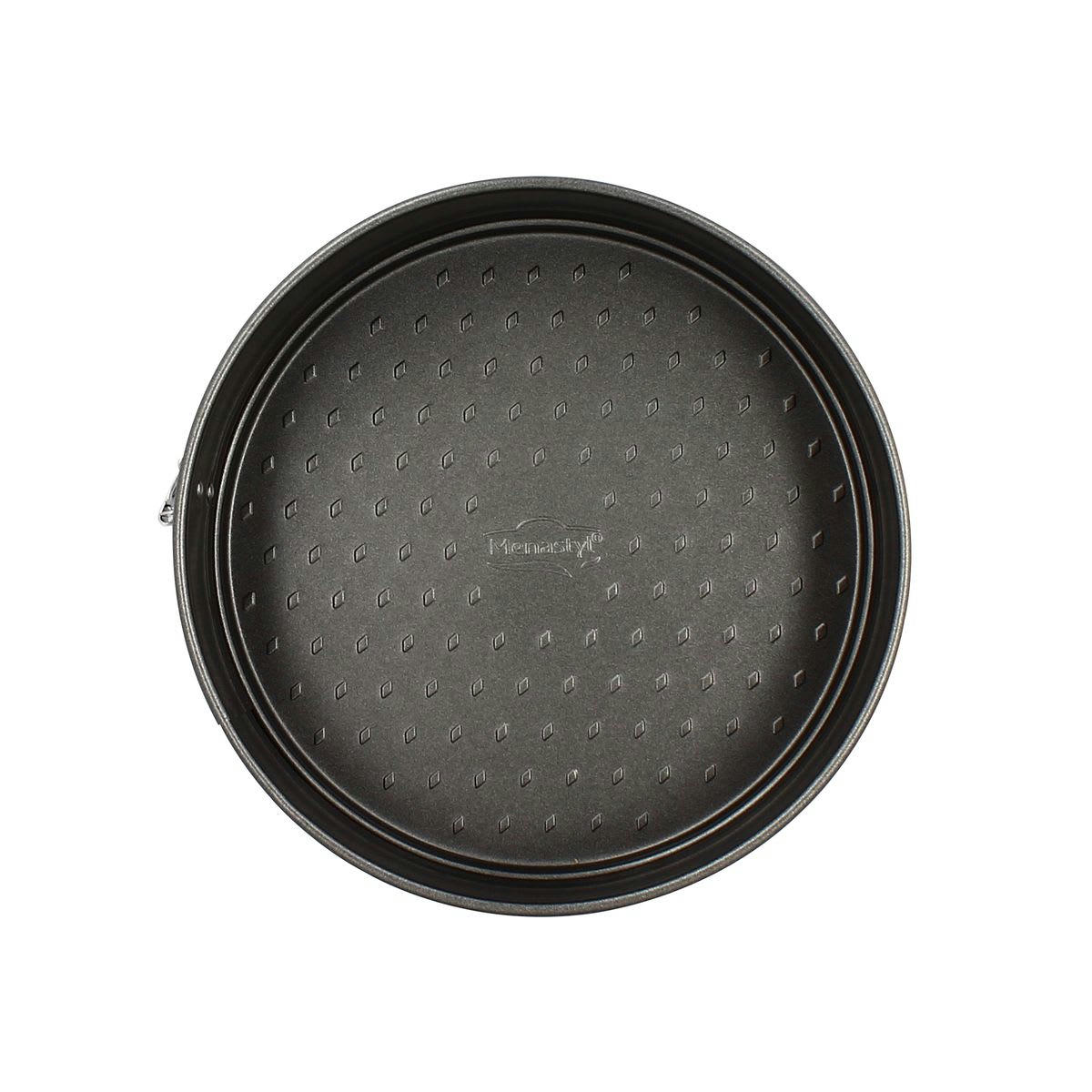 AMANDINE - Moule à charnière à fond amovible en acier carbone Ø22cm