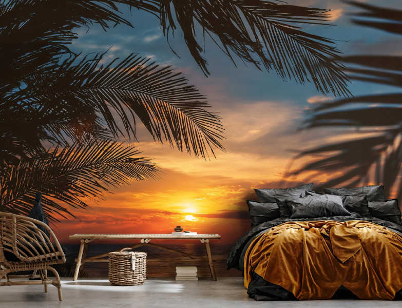Fototapeta Plaża Pomarańczowy Na Flizelinie Do Sypialni Salonu 250x175