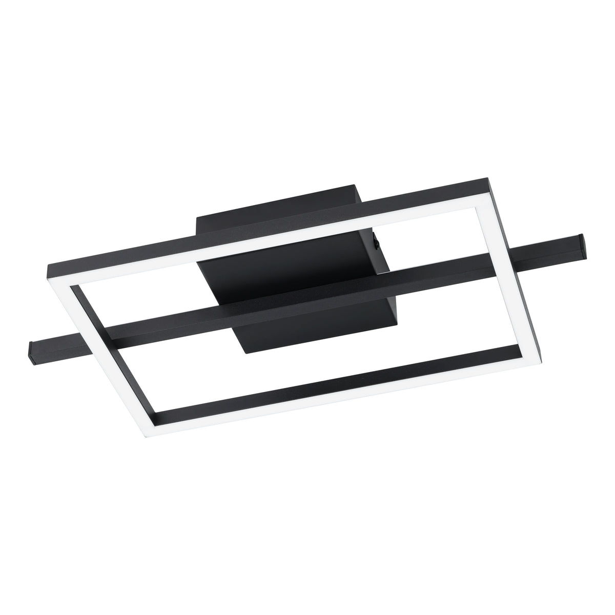 EGLO plafondlamp Amandolo - led - 40 cm - zwart/wit - instelbaar rgb