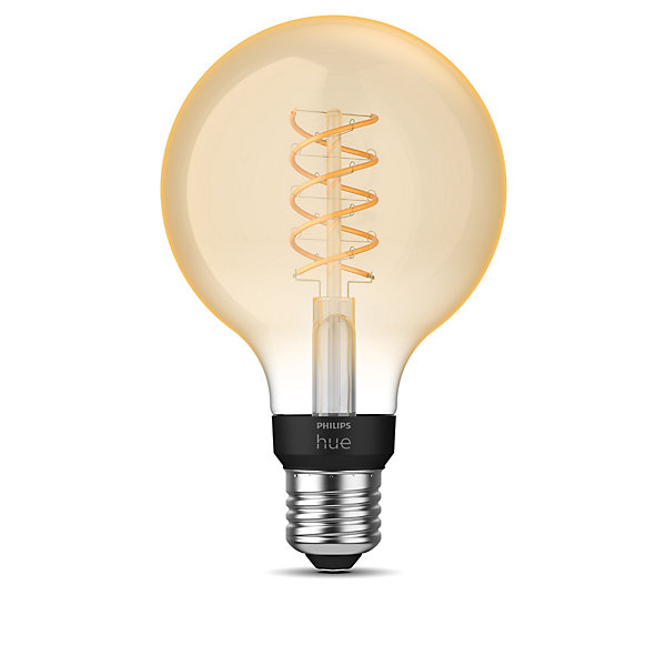 Ampoule LED connectée Philips Hue Globe G93 E27 IP20 580lm 7,2W blanc doux
