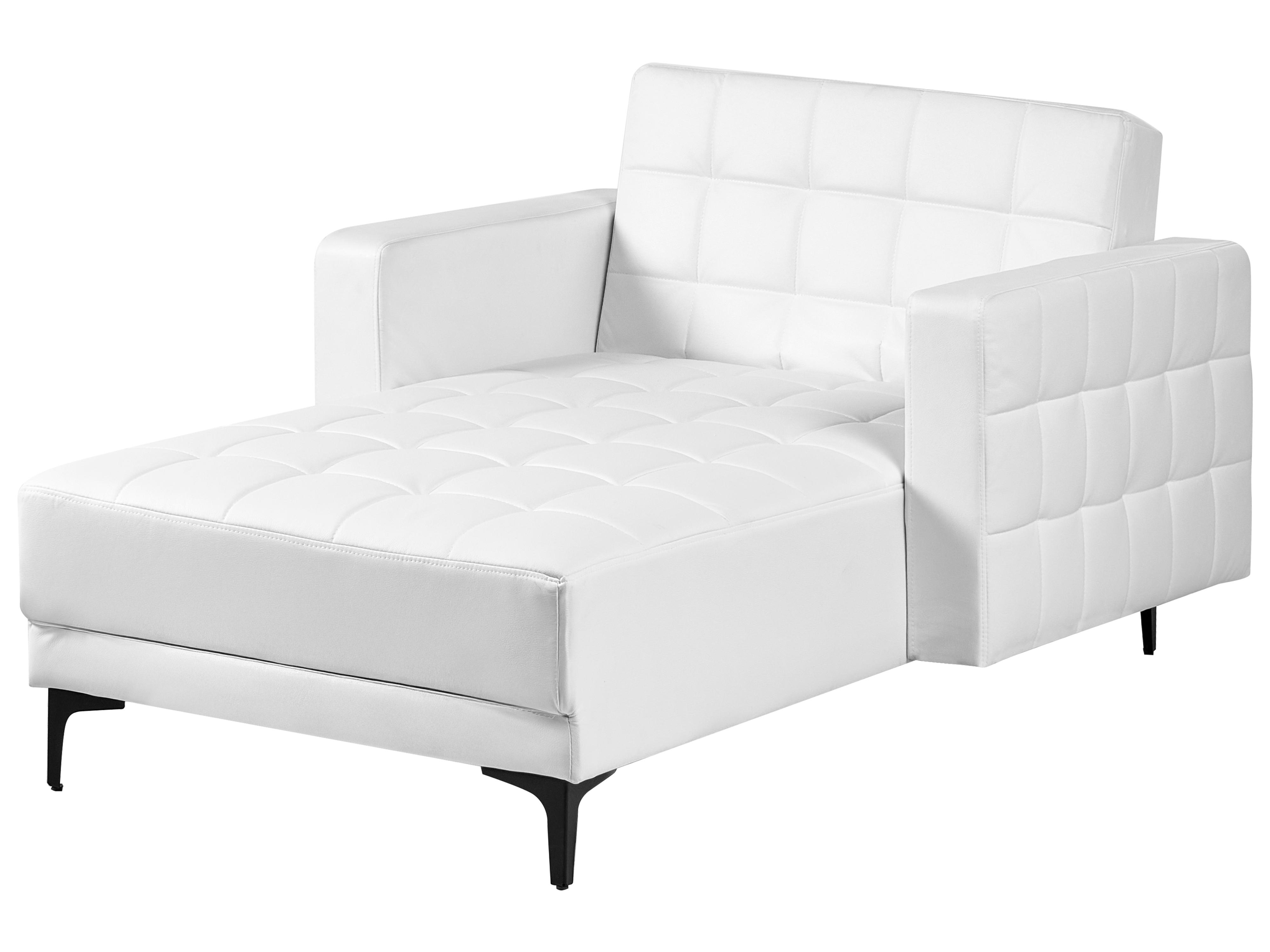 Armchair ABERDEEN Faux Leather White