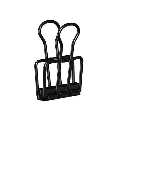 Pack de 12 pinces à papier noir - Artiteq