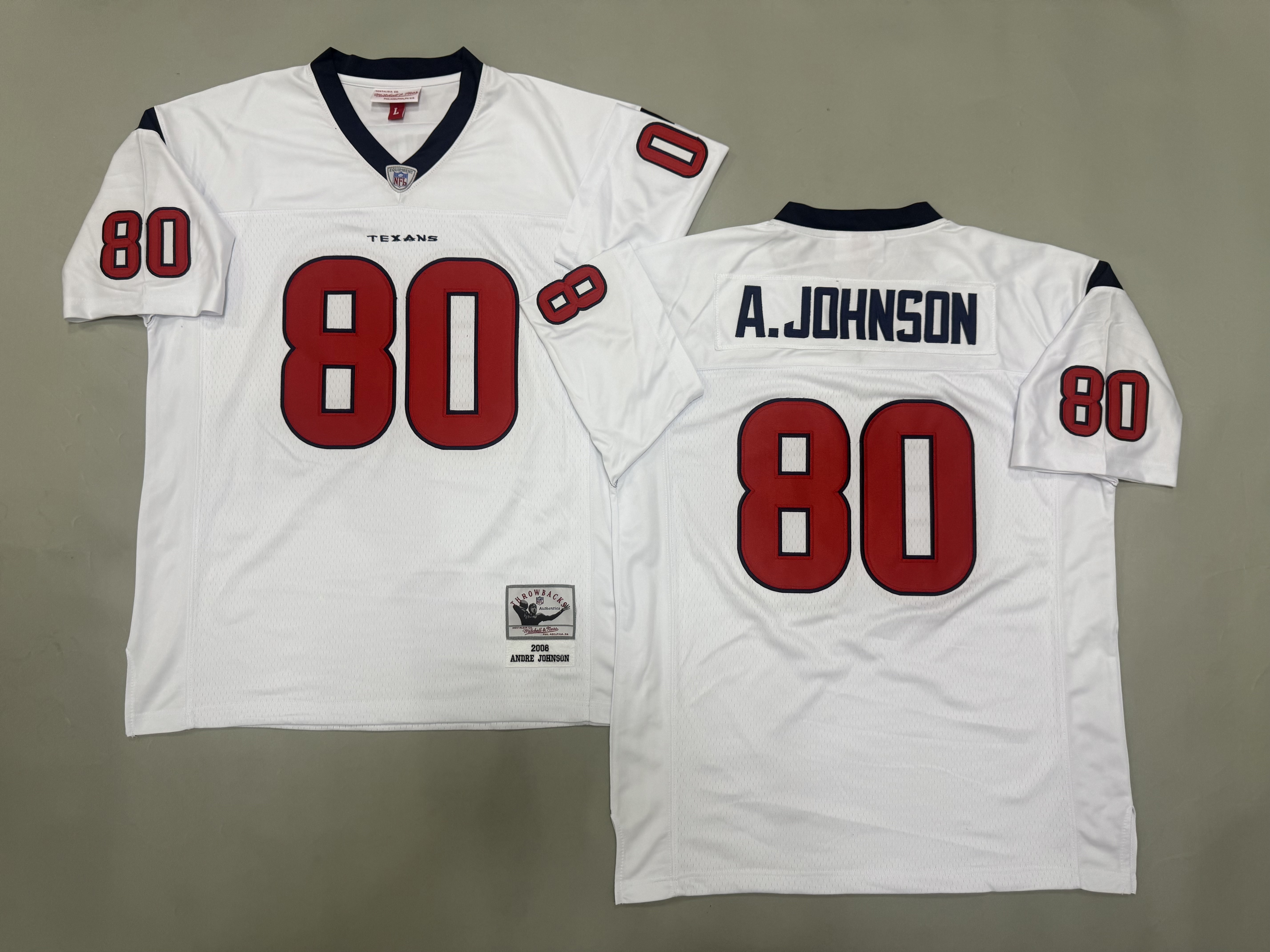 Andre Johnson Houston Texans Authentic Throwback Retired Player Jersey