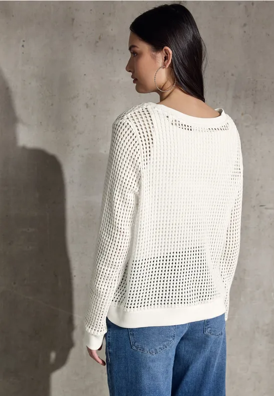 Strick-Look Strukturshirt