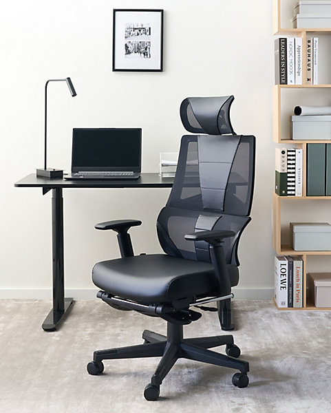 Chaise de bureau CREATOR Cuir PU Noir