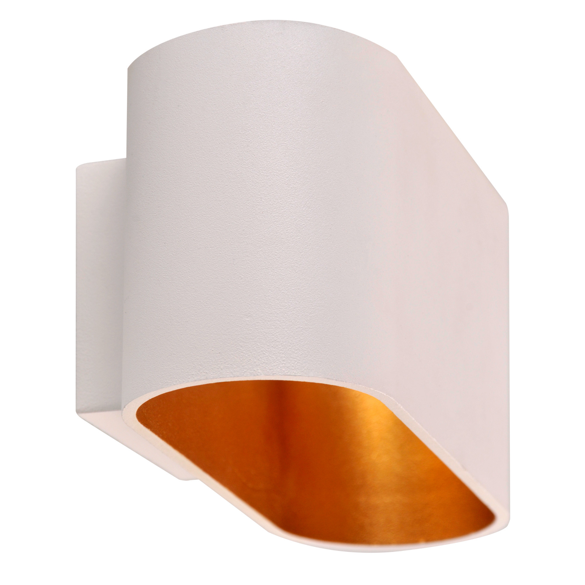 Kinkiet biało-złoty ELISSA1xG9x10W wym:8x16x8cm IP20 Polux