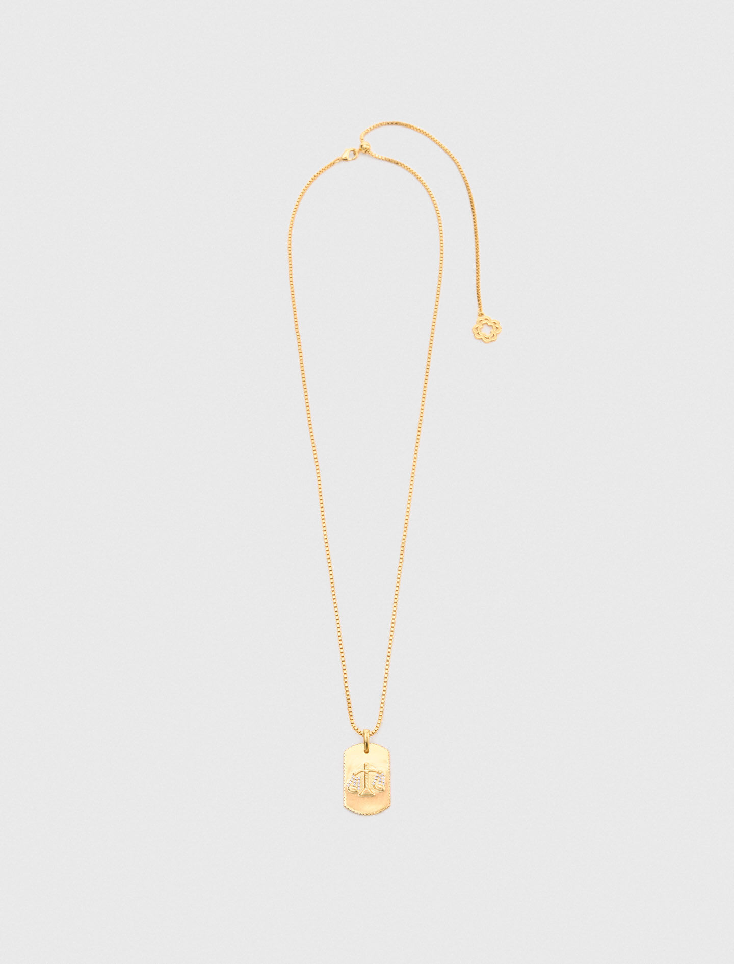 Collier plaque signe du zodiaque
