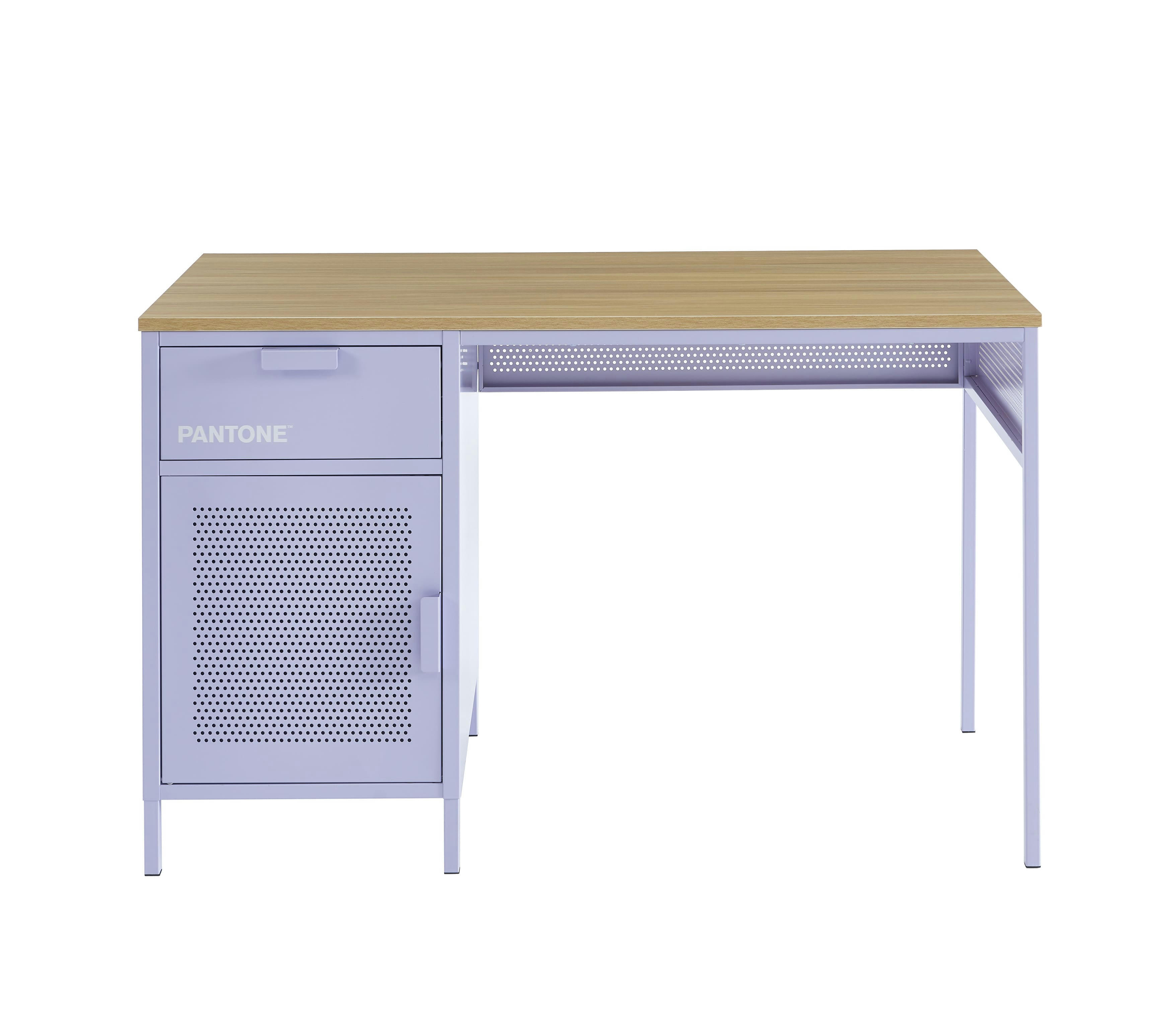 PANTONE - Bureau  métal lilas 120cm