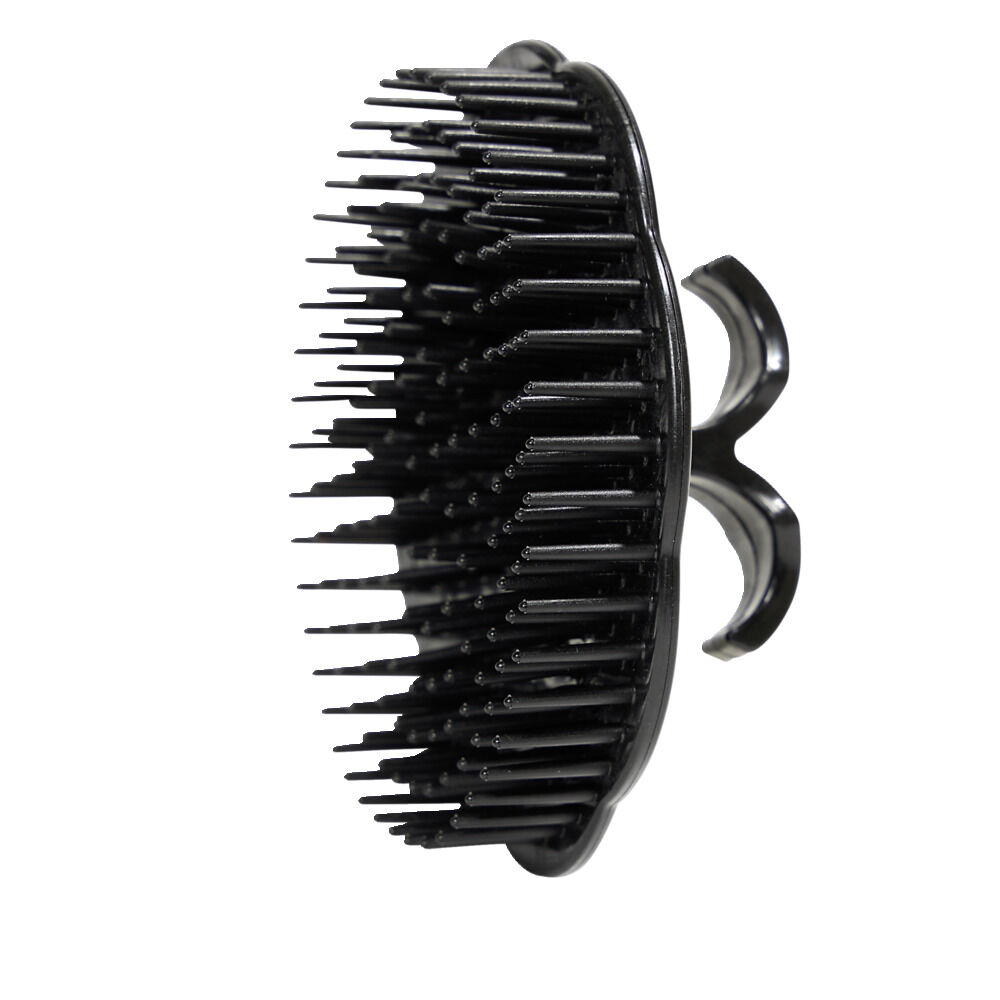 Brosse à cheveux compacte ronde noire Ø8cm