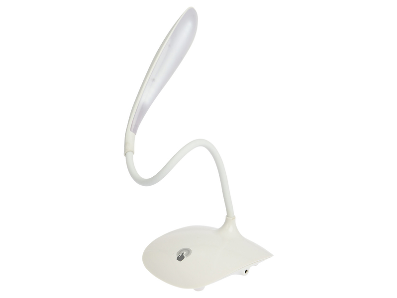 Lampka biurkowa LED z ciepłą barwą światła biała