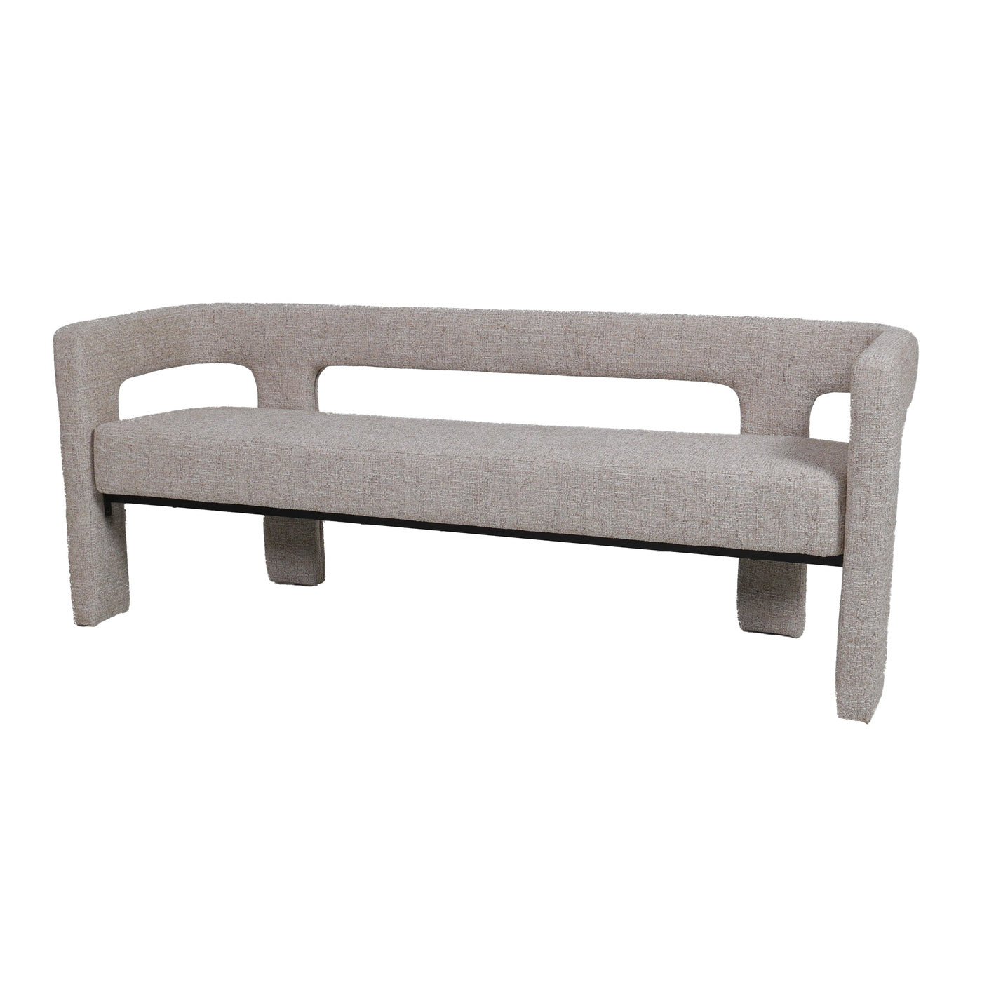 DÉJA Living Eetkamerbank Seto - Beige Stof - 168x54x68cm