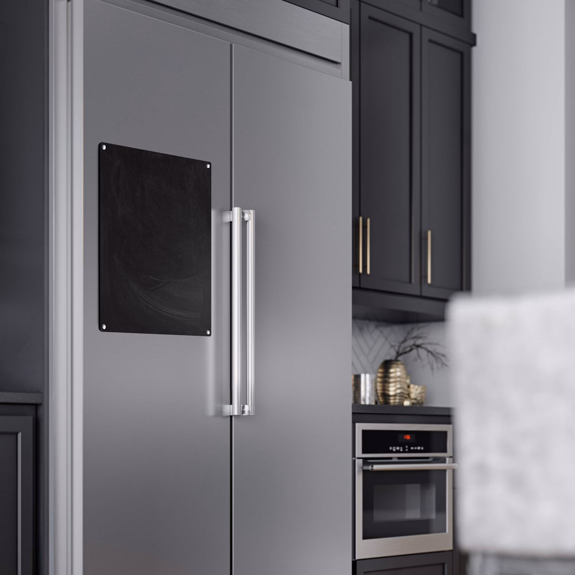 FRİDGE Memo Chalk Board - Kids Acrylic Chalk Board - Fridge Black Board - Magnetic Acrylic - Chalk Board Panel with Magnetic Attachment