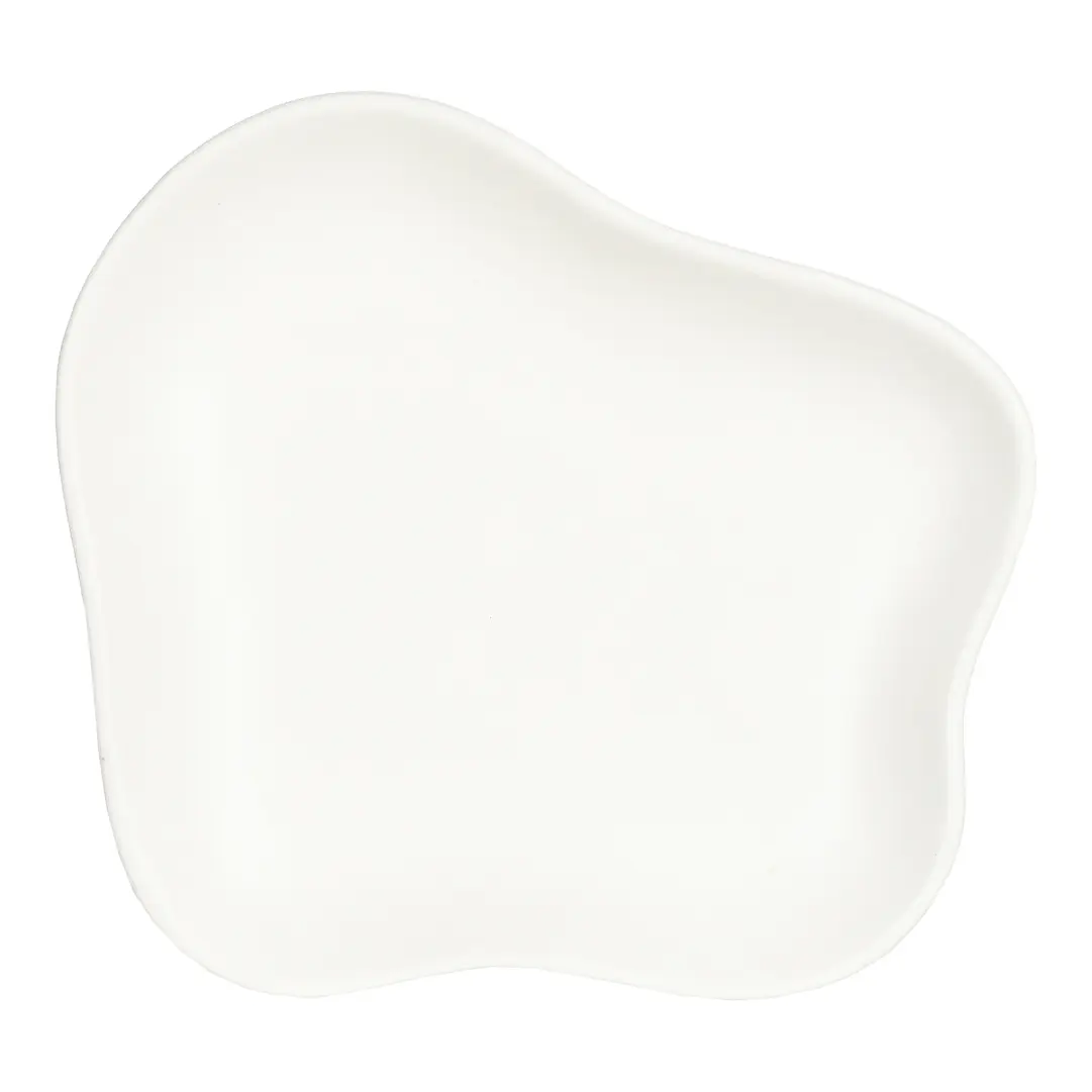 Deko-Tablett auf Fuß Weiß,B 220 x H 80 x T 170 mm