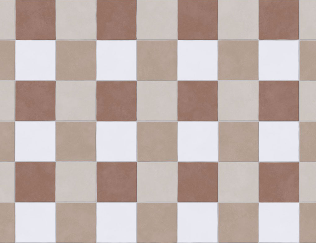 PVC Cupid Tile Beige, Braun 4m