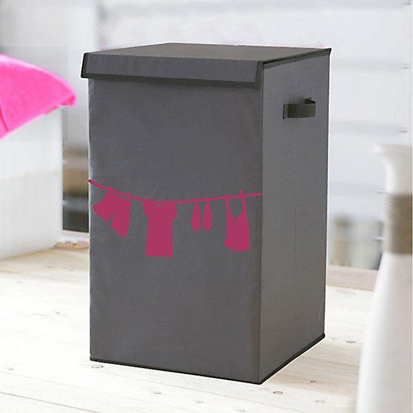 Panier à linge pliant avec couvercle