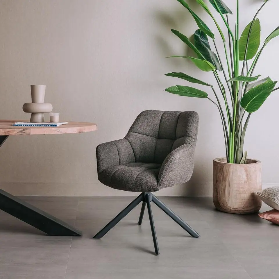 Tower Living - Alba draaibare armstoel - bruin