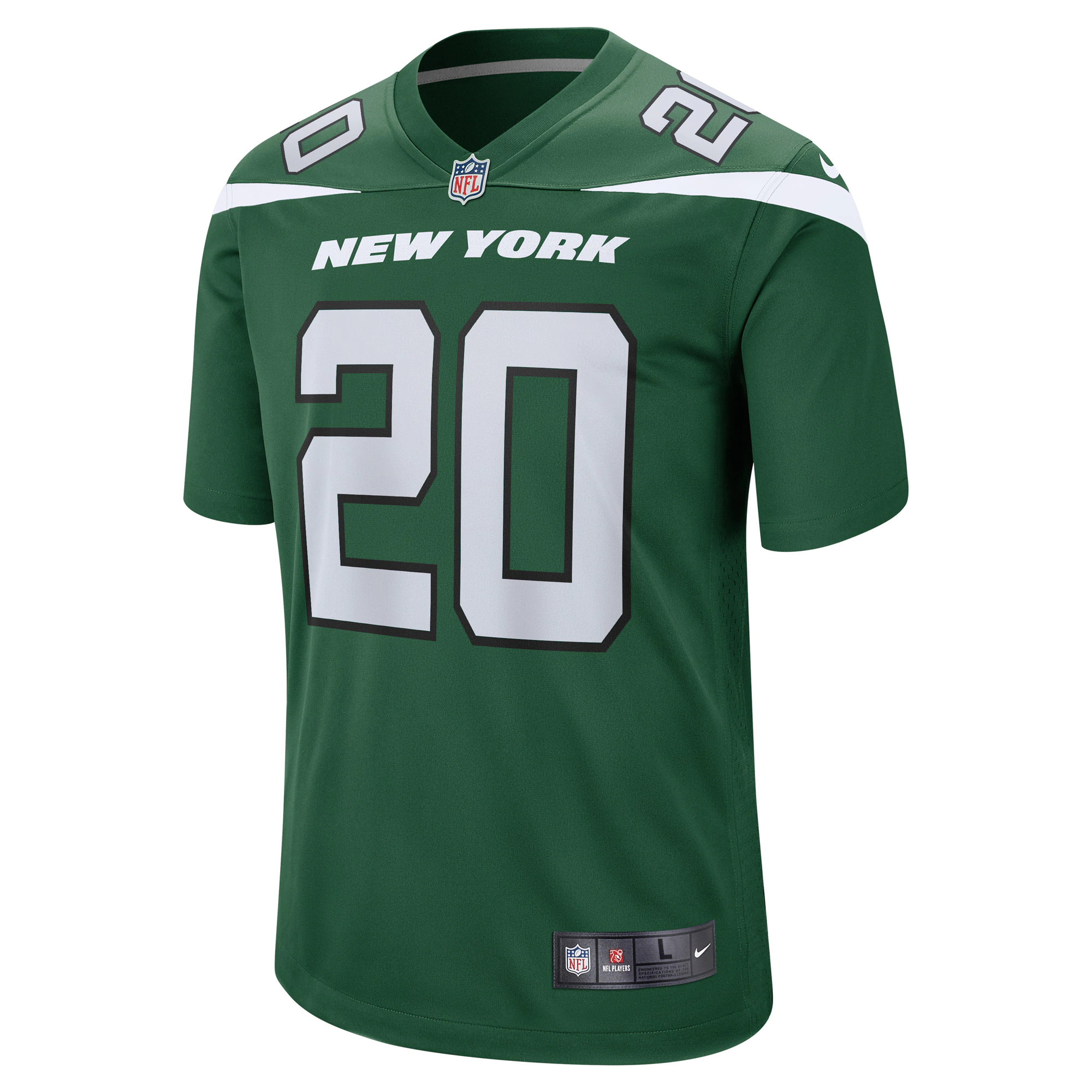 Breece Hall New York Jets Nike 2022 NFL Draft Pick Player Game Jersey - Gotham Green