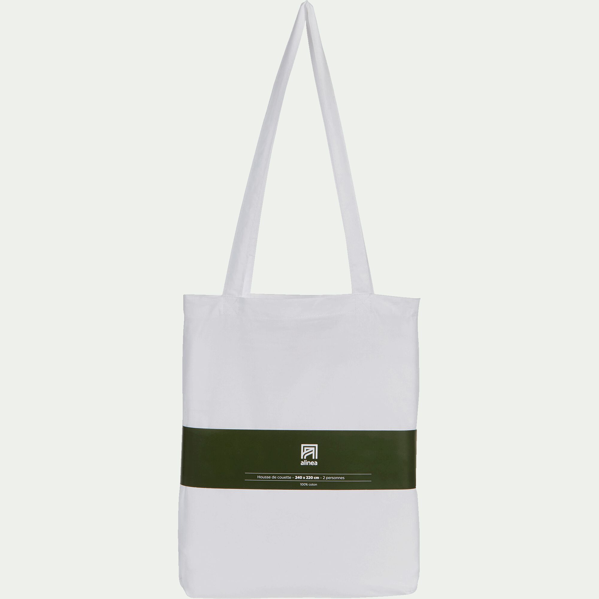 CALANQUES - Housse de couette en coton 240x220cm - blanc