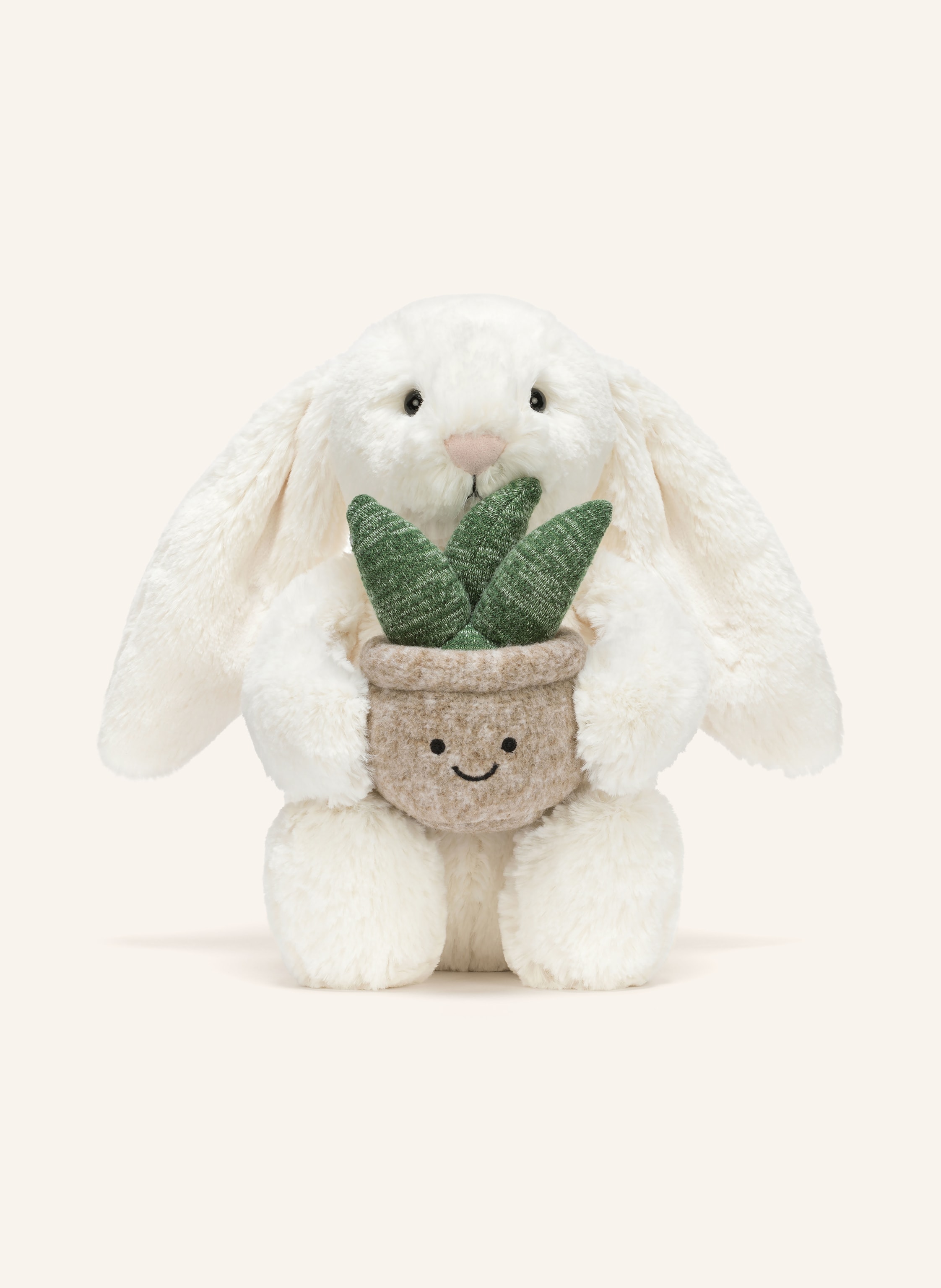 Jellycat Plüsch-Spielzeug CREAM BUNNY WITH PLANT