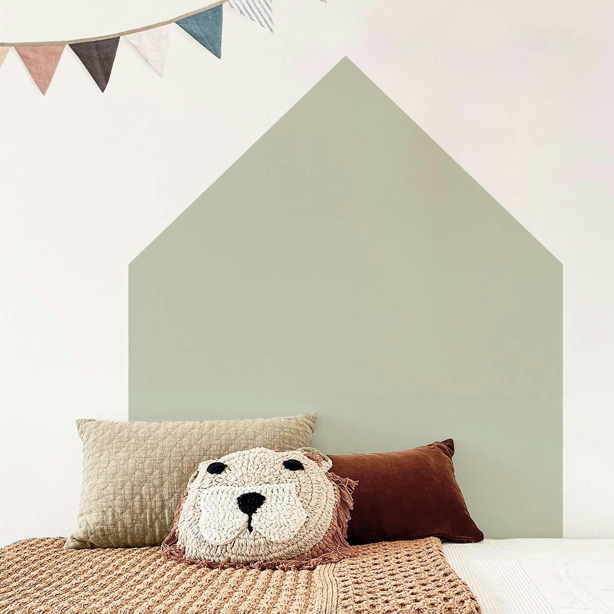 HOME - Sticker muraux en vinyle maison vert