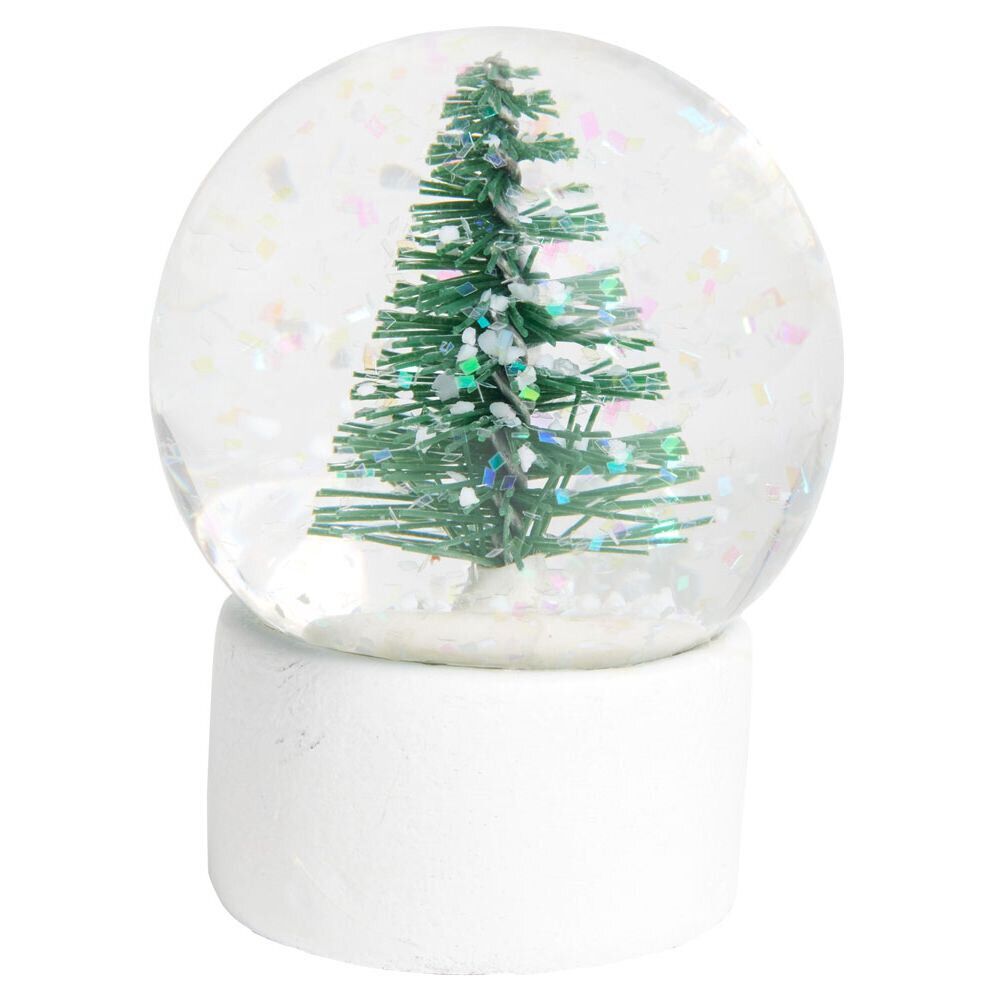 Boule de neige décor sapin de No&euml;l