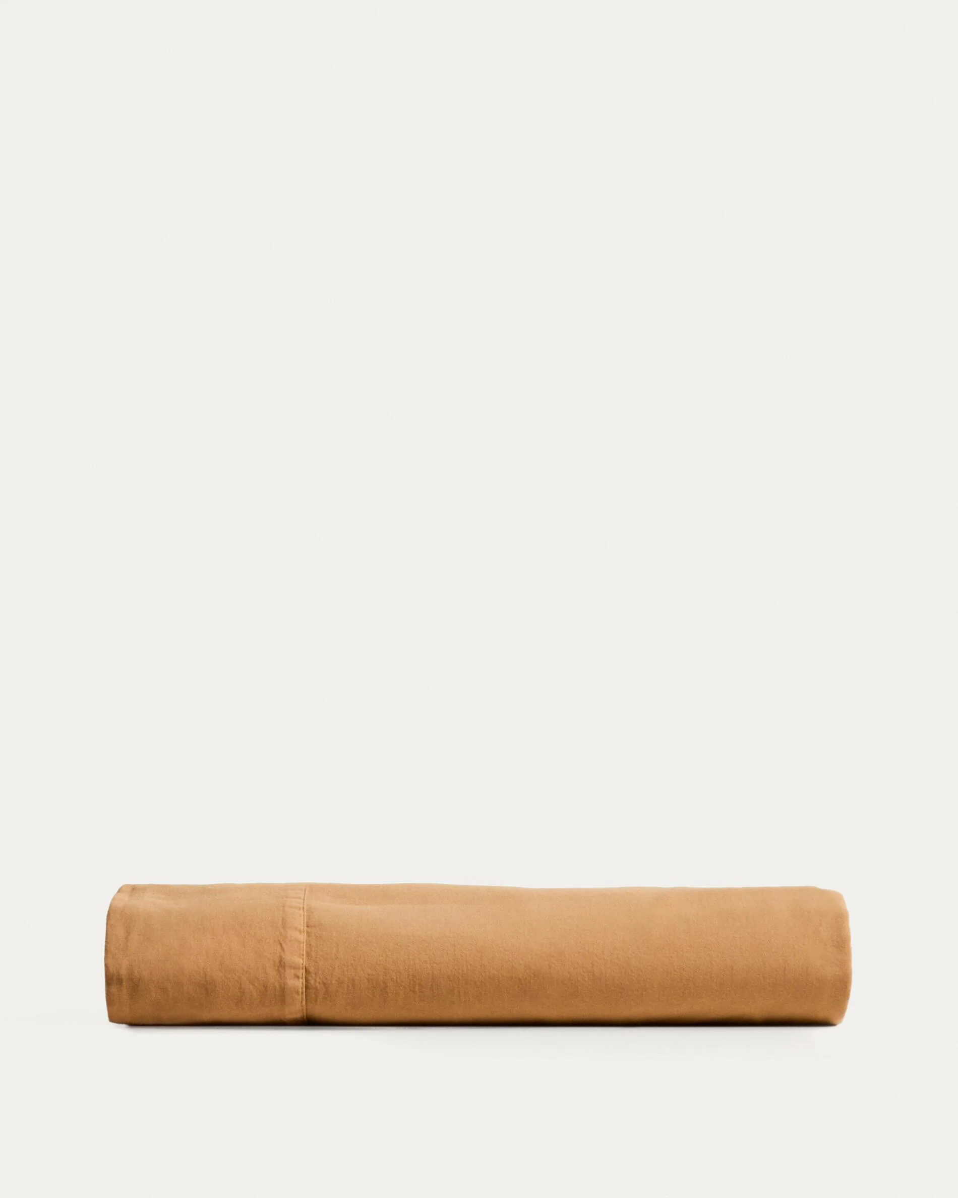 Sirale 100% cotton sateen top sheet with washed finish in copper for 90 cm bed