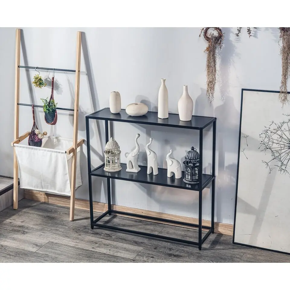 Industri?le zwarte metalen consolestijl